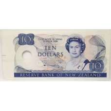 NEW ZEALAND 1981 . TEN 10 DOLLARS BANKNOTE . SPECIMEN
